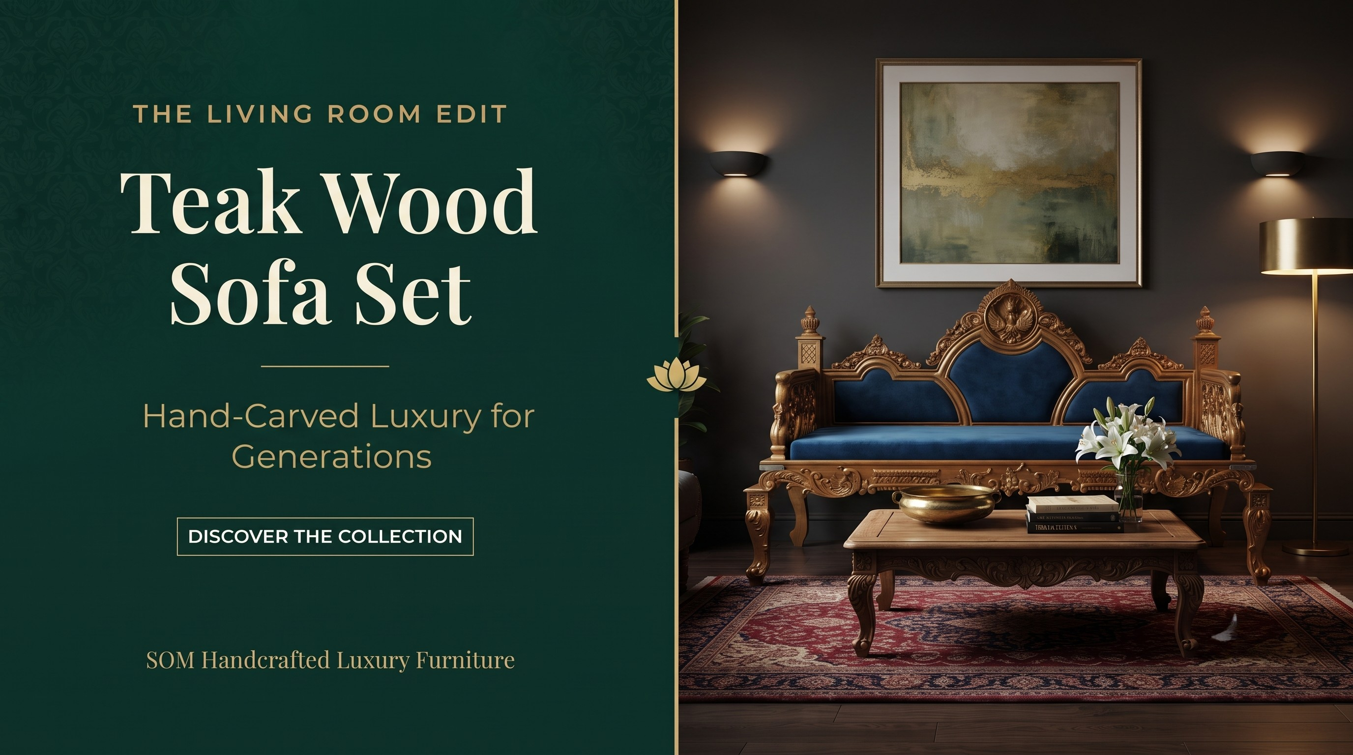 Teak Wood Sofa Set: Why a Hand-Carved Wooden Sofa Is the Ultimate Living Room Investment